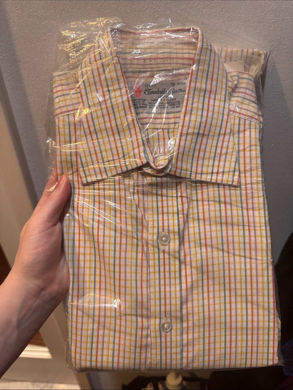 Turnbull & Asser Checkered Dress Shirt